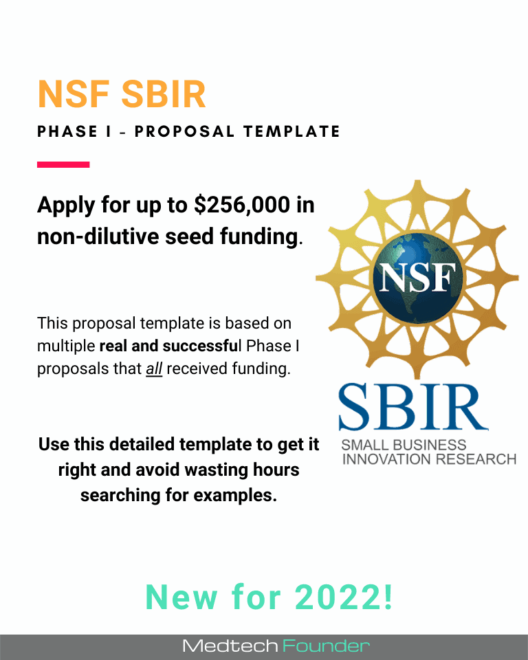NSF SBIR Phase I Template