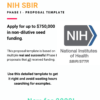 NIH SBIR Phase 1 Proposal Template