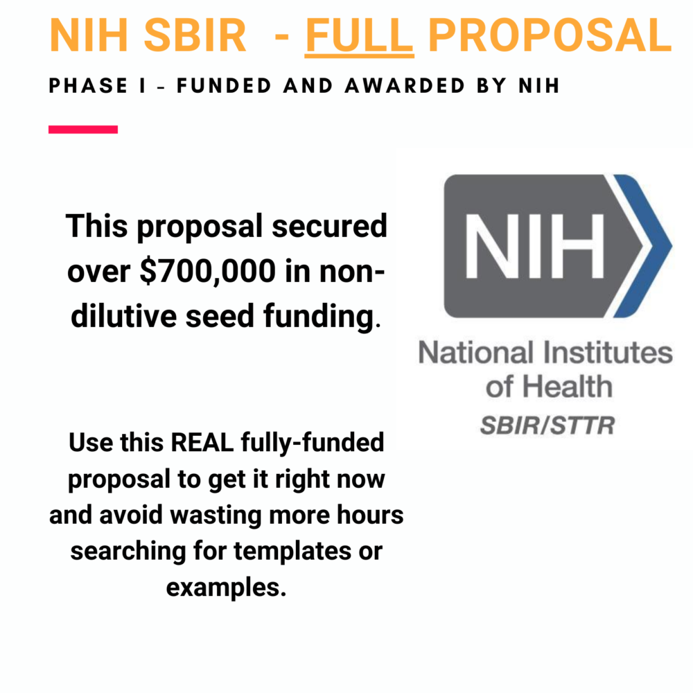 NSF SBIR Budget Template Medtech Founder