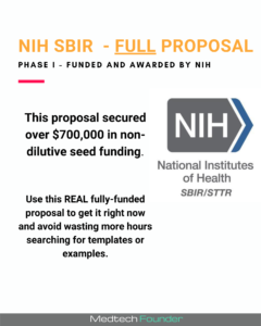 NIH SBIR Phase 1 Full Proposal