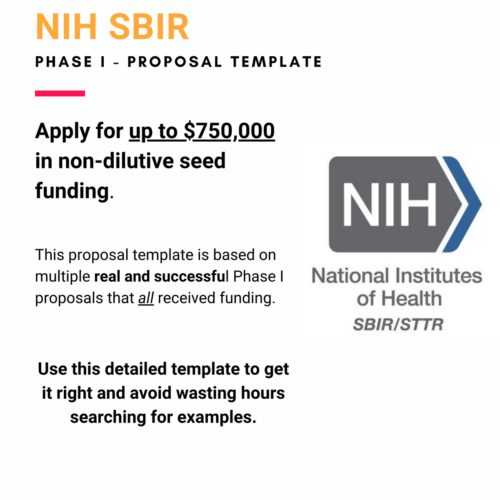NSF SBIR Template 2025 Medtech Founder