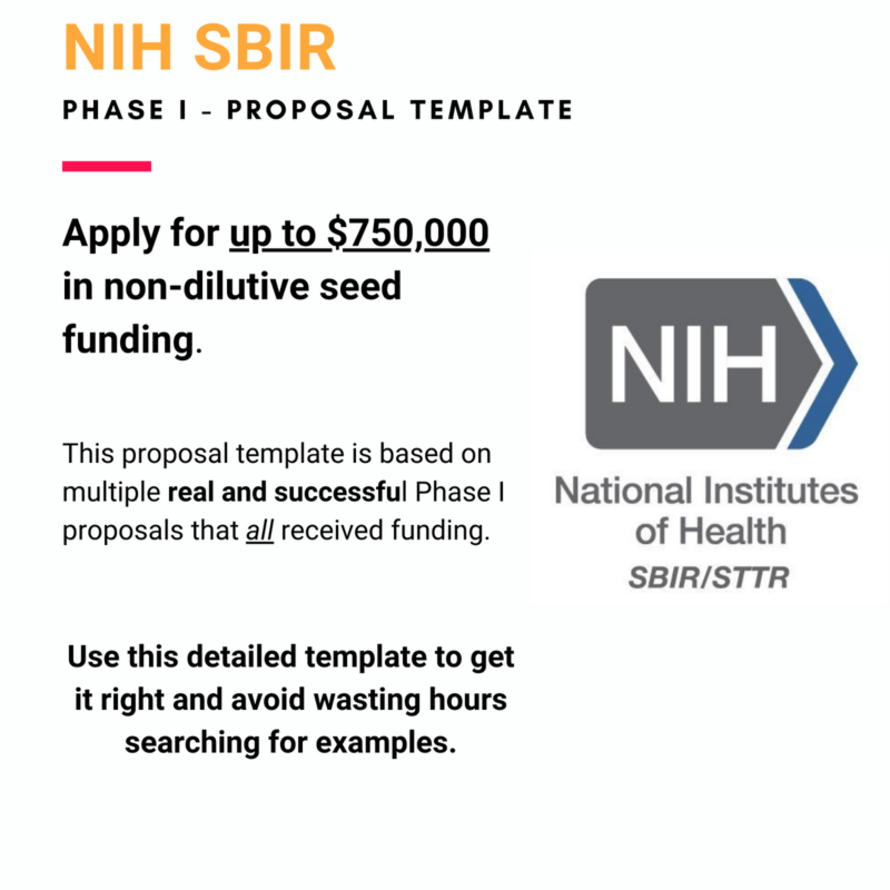 NIH SBIR Template 2024 Medtech Founder